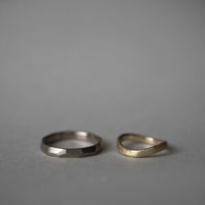 デザインが違う結婚指輪